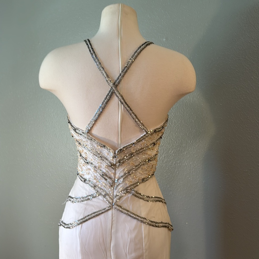 cross-listed               *SOLD*           Vintage 100% pure silk, winter white - Picture 6 of 10